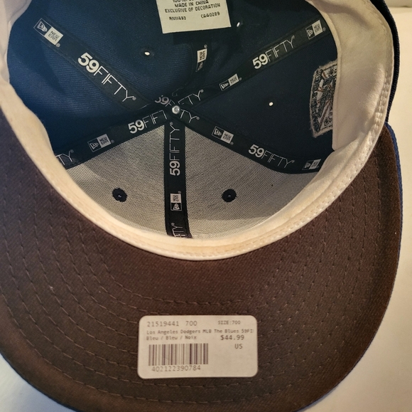 LA DODGERS COOPERSTOWN COLLECTION 50th Anniversary New Era 59 Fifty Fitted Cap - Picture 7 of 8